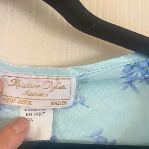 VTG Matching Cottagecore Satin Floral 20s Feminine Pajamas L - Picture 5 of 7